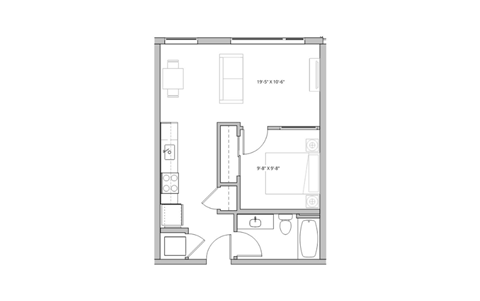 bedroom floor plan  the circulatory